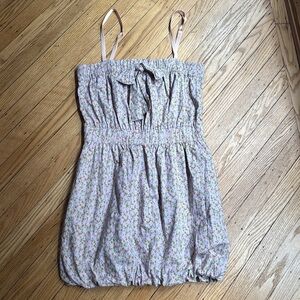 J. Crew Floral Mini Dress - Lavender and Pink